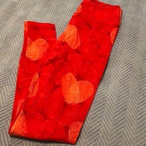 LuLaRoe OS Valentines Leggings